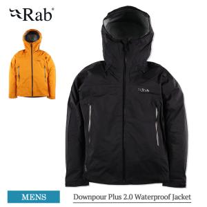 RAB ラブ QWG-78 Downpour Plus 2.0 Waterproof Jacket メンズ ジャケット アウター マウンテンパーカー ウィンドブレーカー レインウェア ジャケット｜delicious-y