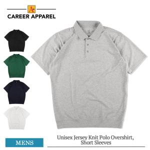 A+ CAREER APPAREL エープラスキャリアアパレル 8311 Unisex Jersey Knit Polo Overshirt, Short Sleeves メンズ ポロシャツ 半袖｜delicious-y