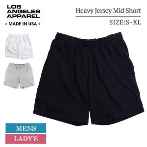 ロサンゼルスアパレル LOS ANGELES APPAREL ロスアパ 1241GD 8.5oz Heavy Jersey Mid Short Pant メンズ レディース ショートパンツ