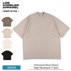 ロサンゼルスアパレル LOS ANGELES APPAREL ロスアパ 1825GD Mockneck T-shirt メンズ レディース モックネック 半袖 Tシャツ｜delicious-y