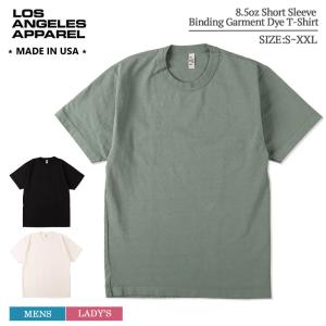 ロサンゼルスアパレル LOS ANGELES APPAREL 1203GD 8.5oz SS Binding Garment Dye T-Shirt メンズ レディース Tシャツ 半袖Tシャツ｜delicious-y