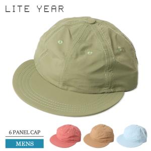 LITE YEAR ライトイヤー 6 PANEL CAP 6パネル キャップ メンズ 帽子 ストラップバック 無地 ブランド 紳士帽子 シンプル｜delicious-y