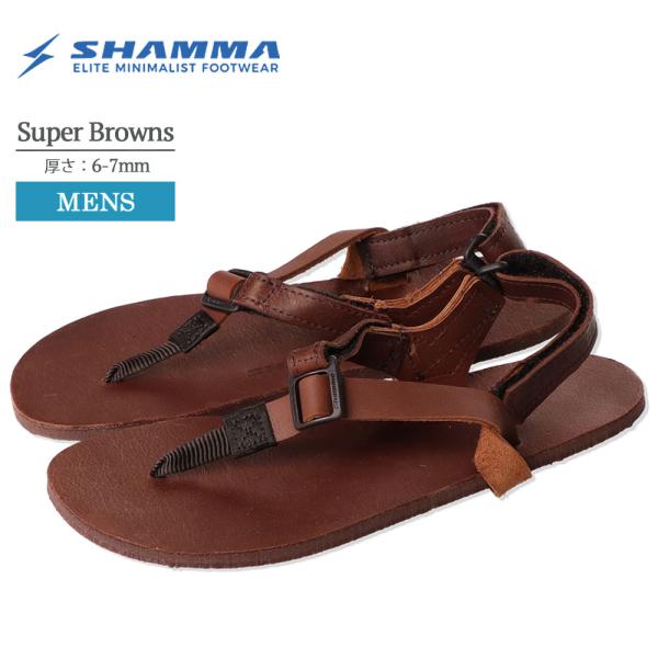 SHAMMA SANDALS シャマ サンダル Super Browns メンズ サンダル ストラッ...