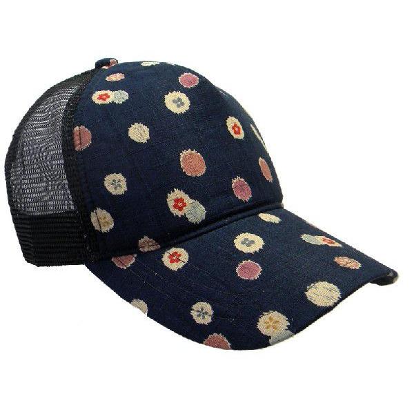 和柄メッシュキャップ 玉柄