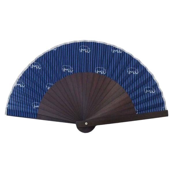 ネコポス可(2本まで)  ポケット 扇子 ストレート骨 17cm サイ柄 メンズ