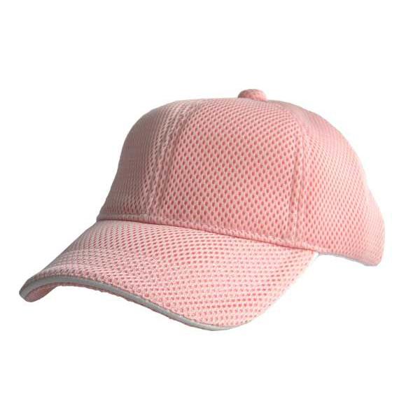 オリジナル 名入れ 刺繍 エアメッシュキャップ ジュニアサイズ ピンク