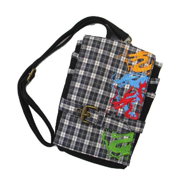 和柄 3Way チョークショルダーバッグ 四龍柄