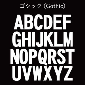 DTF ゼッケン転写シート アルファベット(7...の詳細画像3