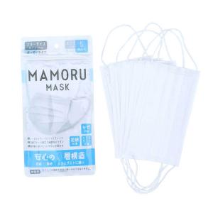 不織布 3層構造 MAMORUマスク 1パック（5枚入り） フリーサイズ ネコポス可(6個まで) 感染予防