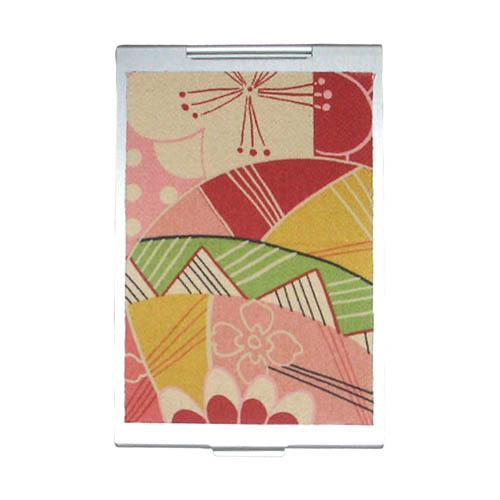 和柄 コンパクト 手鏡 ステンレス製 梅