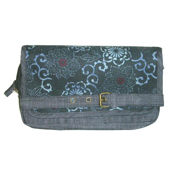 和柄 ウエストバッグ 花柄