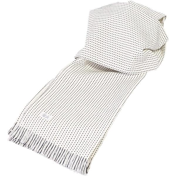 ギフト　三河木綿 一本刺し子生地使用 レディースストール (約)幅38x198cm 日本製 おしゃれ...