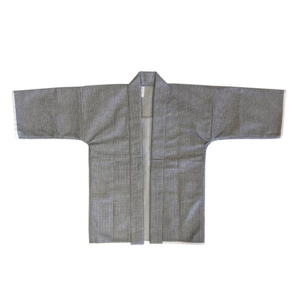 三河木綿 刺し子生地 一重刺し子 半纏 Ｍサイズ 着丈 約70cm 日本製