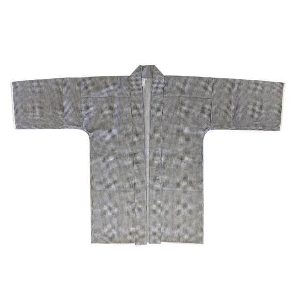 三河木綿 刺し子生地 一重刺し子 半纏 Lサイズ（フリーサイズ） 日本製