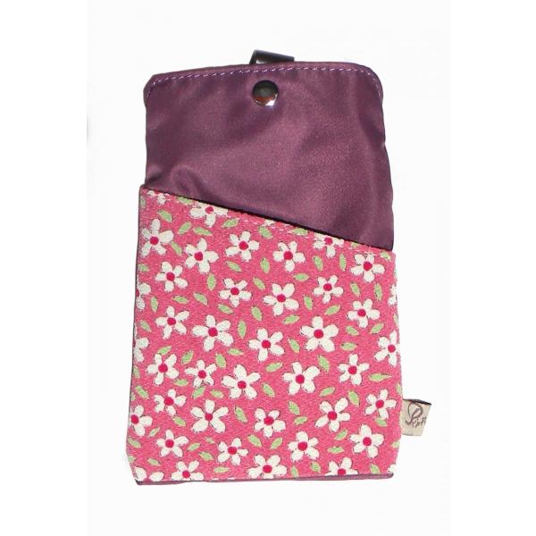 (リップル)Ripple レディース 和柄 2WAY 携帯 スマホケース 小桜柄