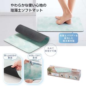 プレゼント ギフト ノベルティ 景品 賞品 粗品 販促 記念品 割れない 珪藻土ソフトバスマット 36枚(36入×1カートン)