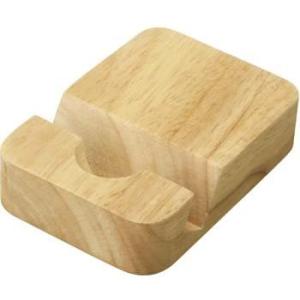 タブレットPCもOK！ラバーウッド マルチスタンド