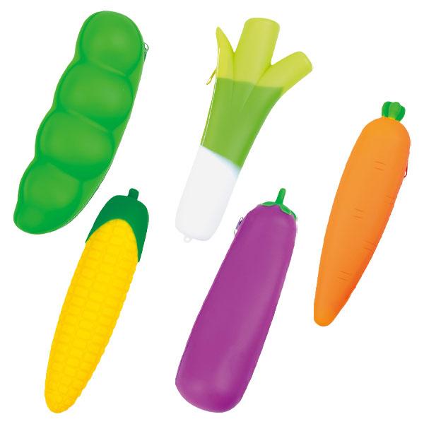 子供 景品  お野菜シリコンポーチ 1ヶから販売 ペンケース ペンポーチ かわいい 野菜型
