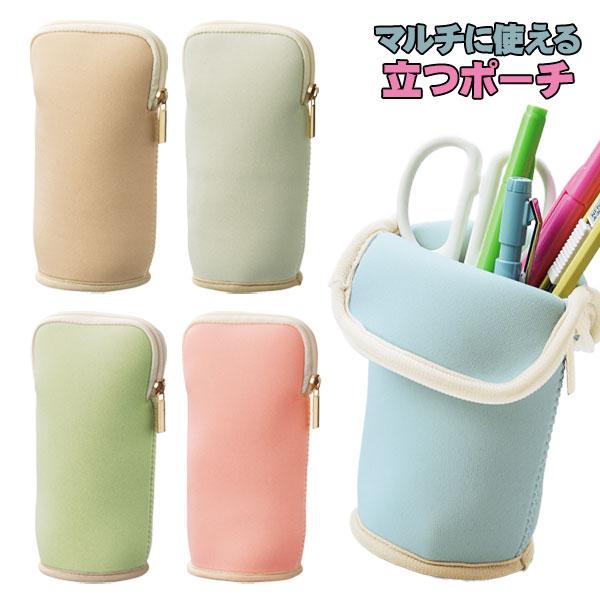 子供 景品  ミームー マルチに使える立つポーチ 1ヶから販売 ペンケース ペン立て 小物入れ