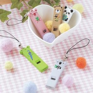 子供 景品 アニマル  ストラップ付ホイッスル 5ヶ1セット