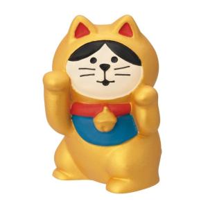 デコレ コンコンブル お正月 踊る招き猫 右手上げ 金・金運招き ZCB-35258 干支 兎 卯 ...