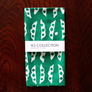 日本手ぬぐい 和柄 おしゃれ 枝豆 グリーン 野菜 北欧 かわいい IKS COLLECTION 本格注染 手拭い 手ぬぐい クリックポスト対応