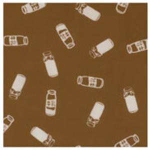 日本手ぬぐい 和柄 おしゃれ 牛乳びん コーヒー牛乳 ブラウン IKS COLLECTION 注染 手拭い 