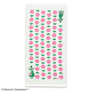 ムーミン ダブルガーゼキッチンクロス スナフキン＆フラワー 34x70cm MOOMIN 北欧 吸水 速乾 抗菌