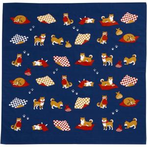 おかみさんの大風呂敷 柴犬 70x70cm ランチクロス メール便対応 ポイント消化