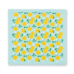 おかみさんの小風呂敷 柚子 50x50cm ランチクロス メール便対応 ポイント消化
