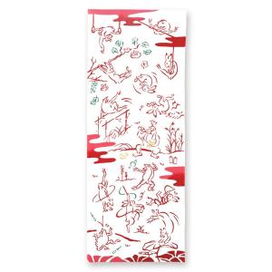 日本手ぬぐい 和柄 おしゃれ 鳥獣戯画 体操 スポーツ kenema 注染 手拭い ネコポス