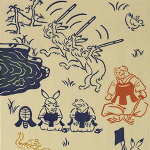 日本手ぬぐい kenema 剣道 鳥獣戯画 注...の詳細画像2