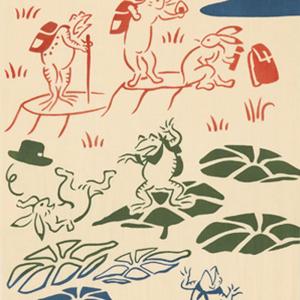 日本手ぬぐい kenema 登山 鳥獣戯画 注...の詳細画像3