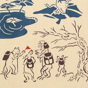 日本手ぬぐい kenema 登山 鳥獣戯画 注...の詳細画像4