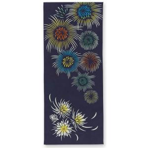 日本手ぬぐい ハイビスカスの庭 kenema 和柄 おしゃれ 海 夏 水面 花火