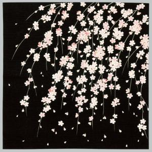 ふろしき おしゃれ 小風呂敷 50x50cm 綿小ふろしき しだれ桜 有職 タペストリー 日本製