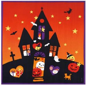 濱文様 小布 ハロウィンハウス 小風呂敷 50x...の商品画像