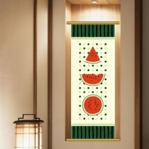 濱文様 絵手ぬぐい スイカ飾り 夏 絵てぬぐい ...の商品画像