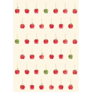 濱文様 てぬぐいのはんかち リンゴ飴 手ぬぐい...の詳細画像2
