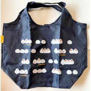 エコバッグ ショッピングバッグ 濱文様 エコトート 小 おしくら文鳥 レジスターバッグ コンビニ メンズ レディース 折り畳み