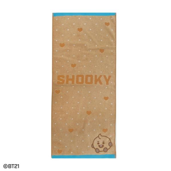 BT21 公式グッズ 新作 キュート SHOOKY フェイスタオル 34×80cm タオル ビーティ...