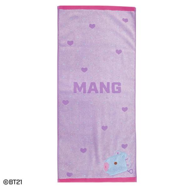 BT21 公式グッズ 新作 キュート MANG フェイスタオル 34×80cm タオル ビーティー