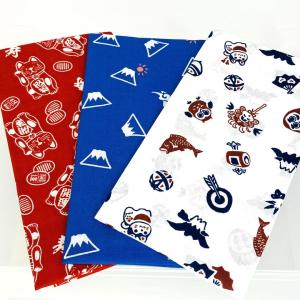 日本手ぬぐい（婦人農作業手拭い） 本染め 縁起の良い豊年柄【日本製