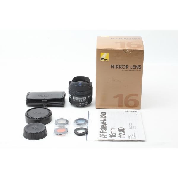 ニコン Nikon AF Fisheye-Nikkor 16mm F2.8D 付属品完備 元箱◇E4...