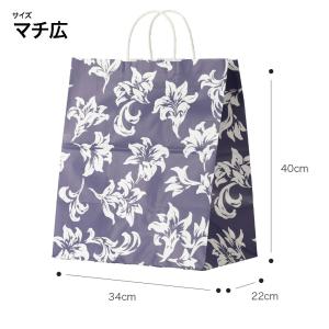 紙袋 ユリ柄【※袋のみのご注文は出来ません】商...の詳細画像3