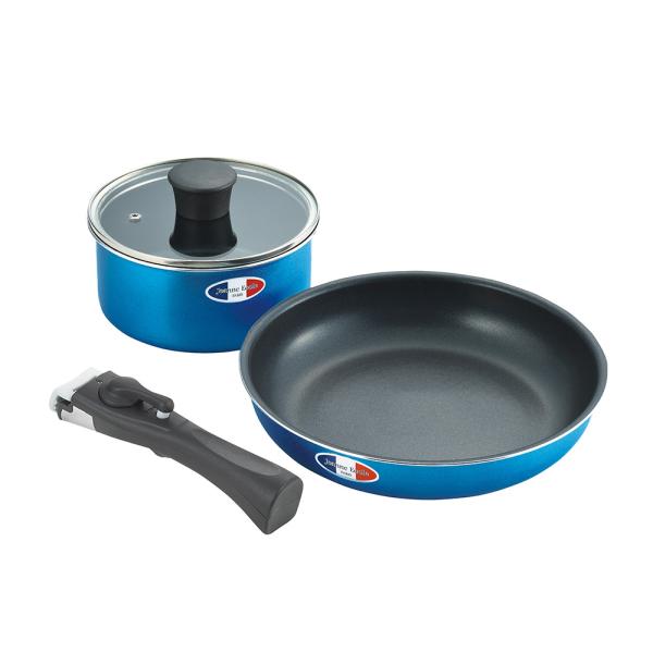 ジャンヌ・エコール 着脱ハンドル鍋2点セット JE-121R 香典返し 御供 プレゼント 内祝い ご...