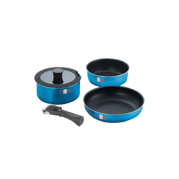 ジャンヌ・エコール 着脱ハンドル鍋3点セット JE-122R 香典返し 御供 プレゼント 内祝い ご...