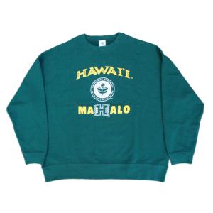 ハワイ大学 UH ビッグシルエット スウェット トレーナー 裏パイル ハワイ アメカジ