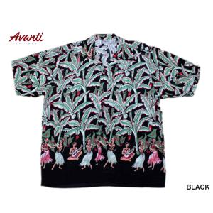 AVANTI アヴァンティ アロハシャツ Crane 鶴 シルク製 : デロチャンク