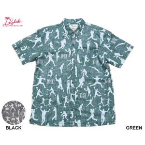 アロハシャツ KAHALA カハラ DUKE'S PAREO デュークスパレオ ハワイ製
